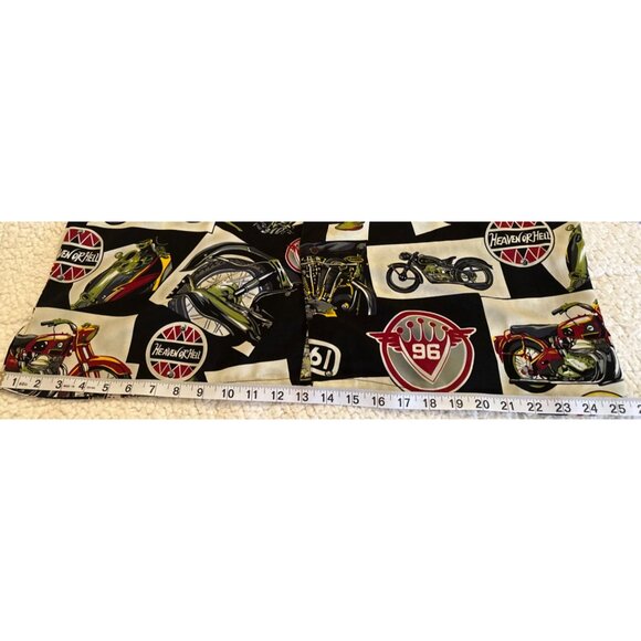 Men's Box Office Island Brand Button-Down Casual Shirt Motorcycle Theme Size L - Picture 7 of 11